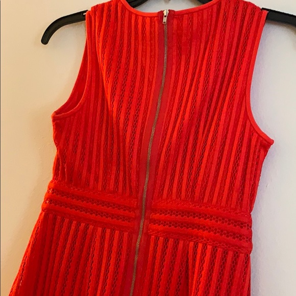 💃🏻J Crew hot red dress zipper back size 4 petite - Picture 5 of 7